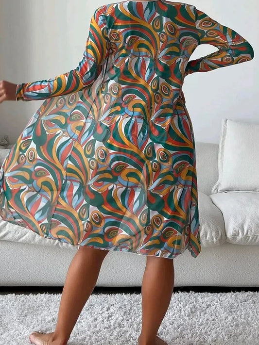 Conjunto Belisse Tropic Allure | Biquíni Estampado Tropical com Saída de Praia | Moda Praia Feminina Verão 2025