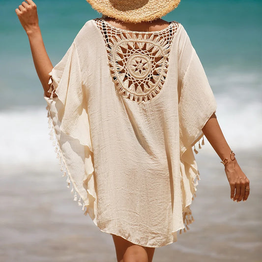 Vestido Saída de Praia Belisse Crochet Dream — Sensualidade Artesanal
