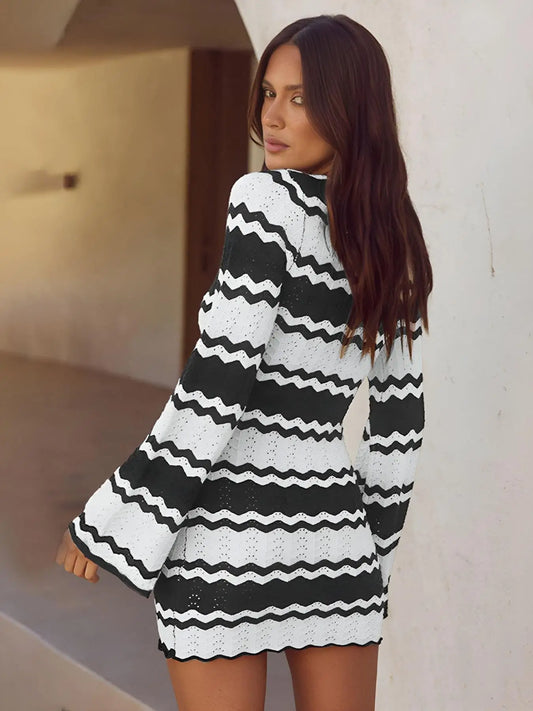 Vestido Belisse Marina | Listras e Luz do Verão