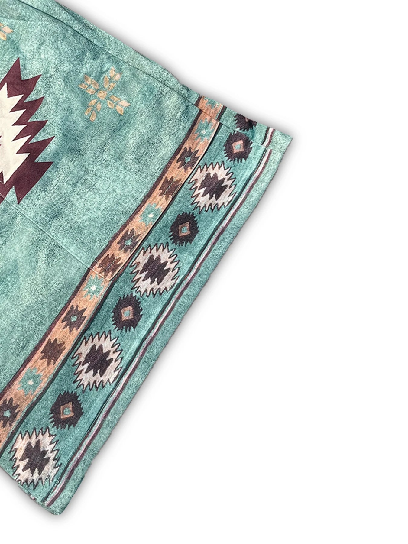 Shorts Feminino Belisse Resort Étnico | Shorts Estampado Geométrico | Estilo Boho Chic de Verão