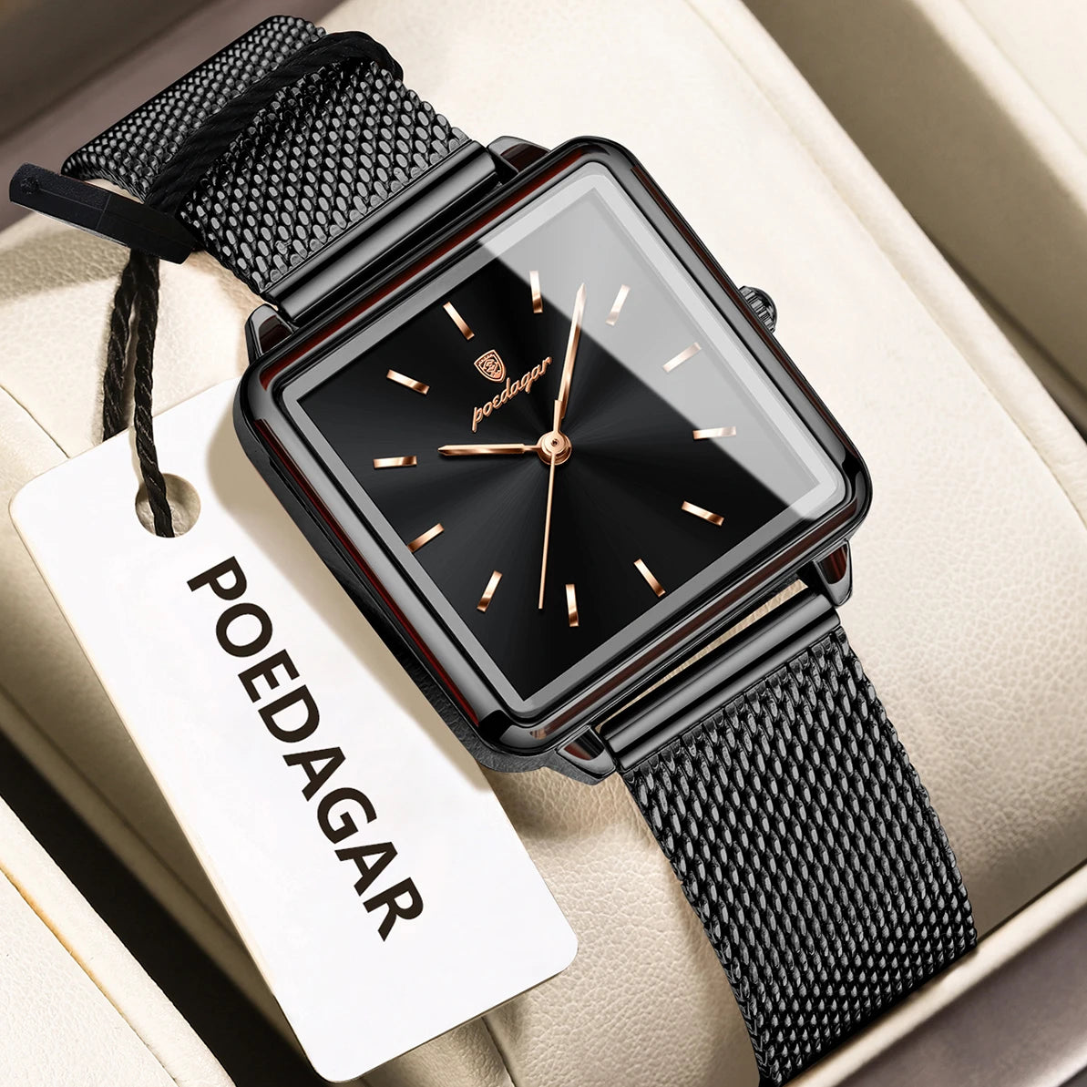 Relógio Belisse Poedagar Elegant WaterSafe | Luxo Feminino | Luminosa | À Prova d’Água