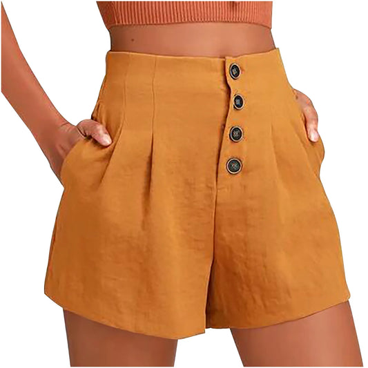 Shorts Feminino Belisse Duo Classic | Shorts Preto e Branco | Cintura Alta e Modelagem Solta
