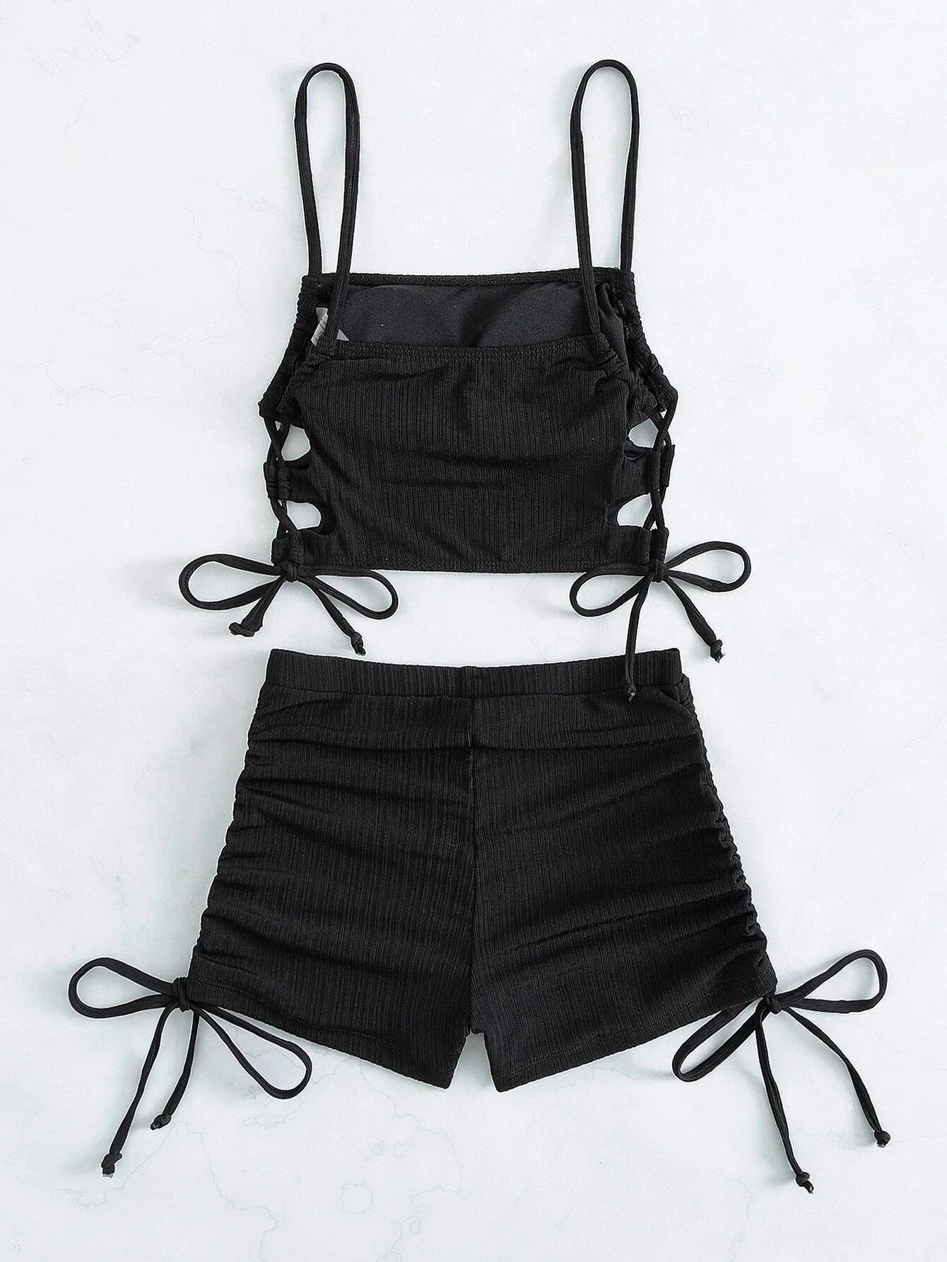 Biquíni Belisse Dual Skin | Biquíni Preto e Branco Feminino | Conjunto de Moda Praia Clássico